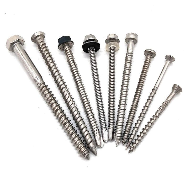 Made in China Stainless Steel J Screw Drywall Wood Roofing Tek Lag Screw Phillips Torx Chipboard Screw Machine Screw Self Tapping Self Drilling Screw